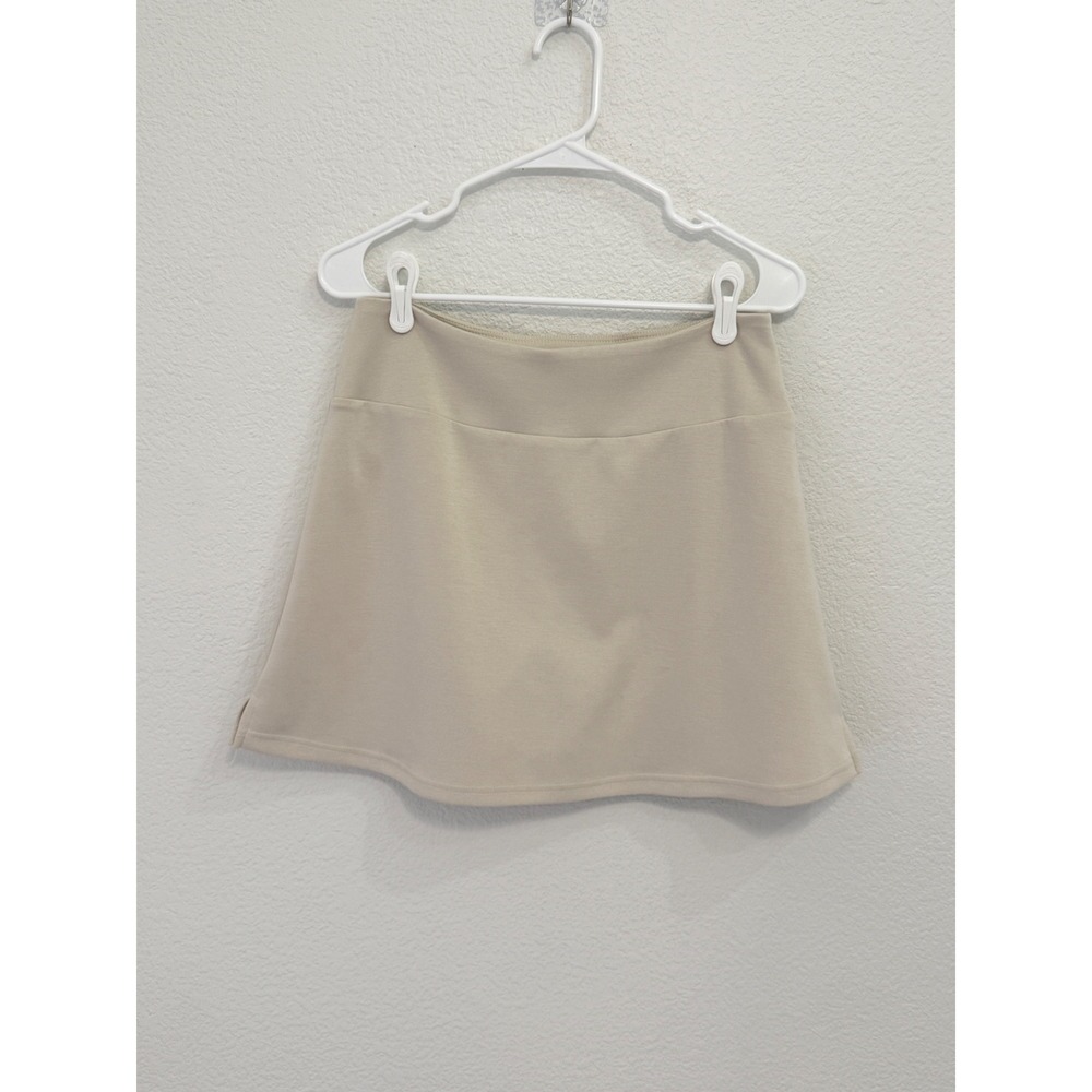 Umgee Beige Skort Skirt with Built In Shorts Size Medium